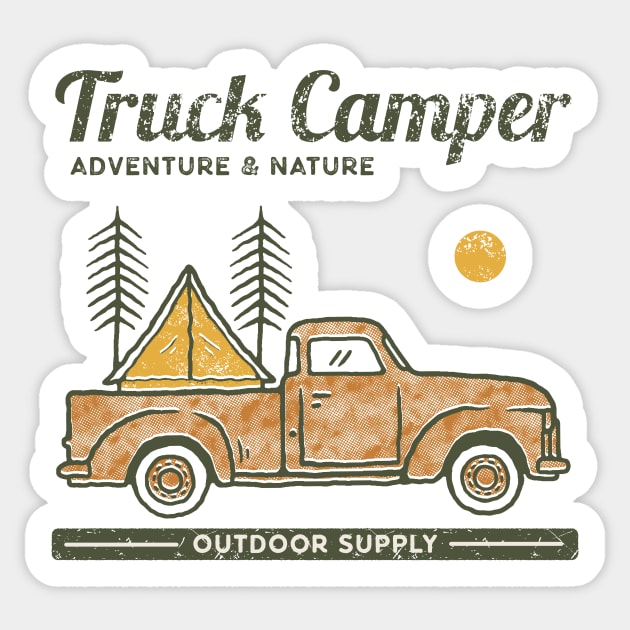 Truck Camper Outdoor Sticker by Donfix